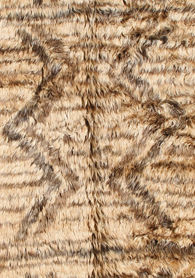 Ariana Barchi Collection 8x10 American Navajo Design Shaggy Hand-Knotted Wool Rug