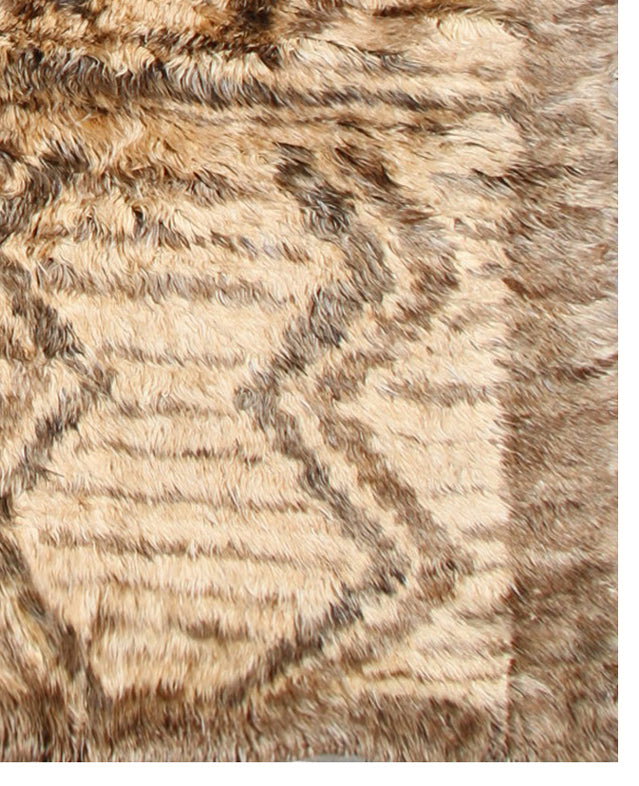 Ariana Barchi Collection 8x10 American Navajo Design Shaggy Hand-Knotted Wool Rug