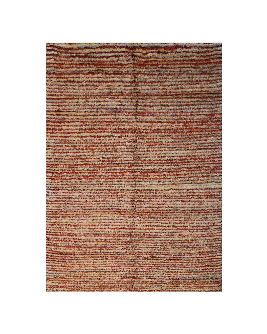 Authentic Ariana Barchi Moroccan Style Striped Plush Wool Rug
