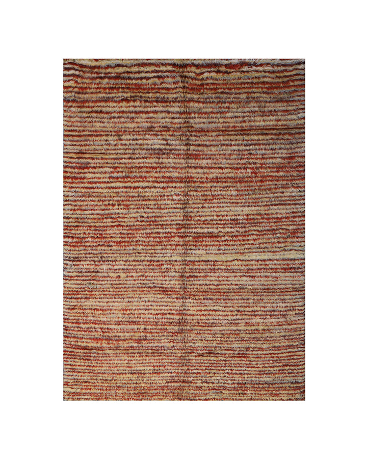 Authentic Ariana Barchi Moroccan Style Striped Plush Wool Rug