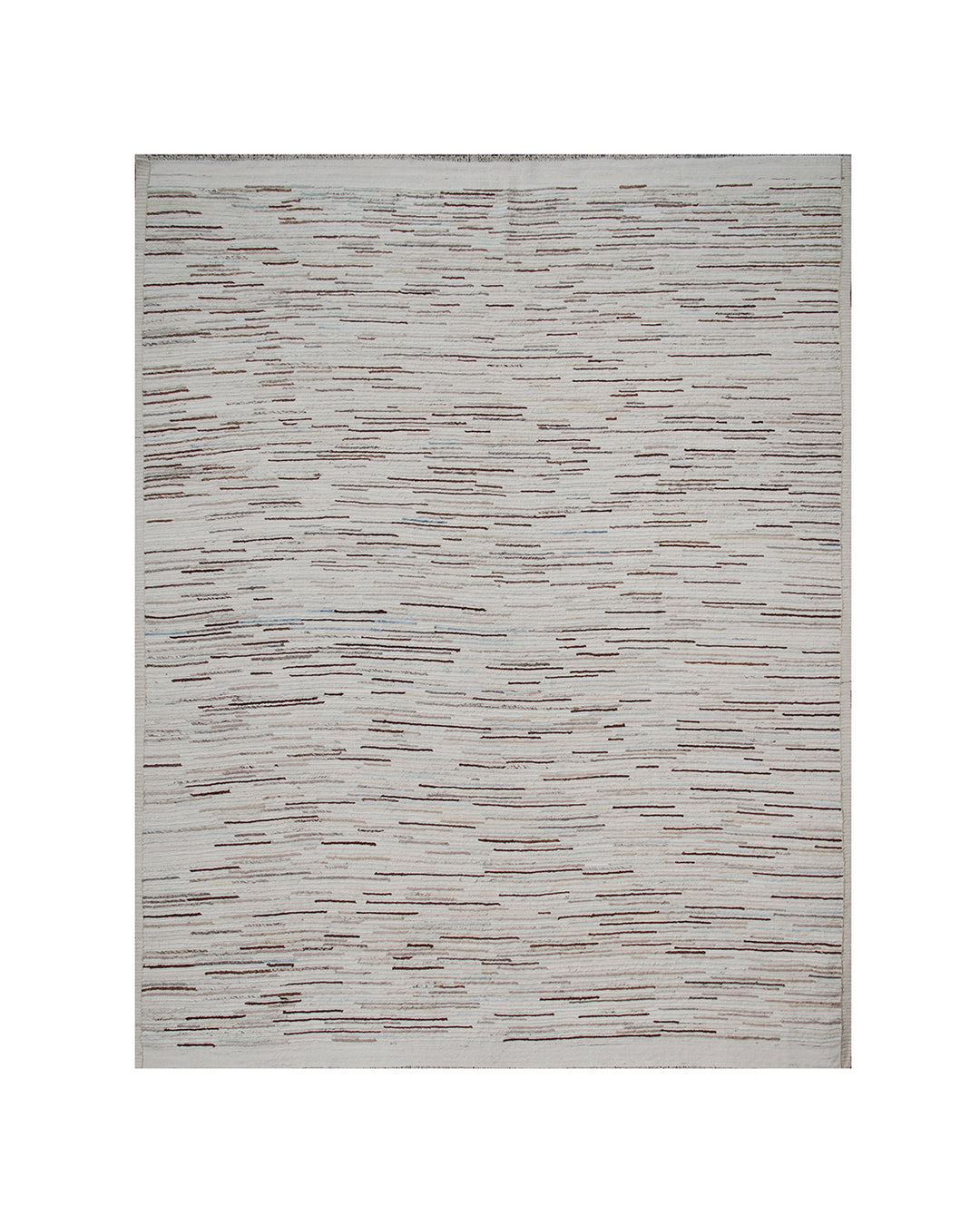 Authentic Ariana Embroidered Kilim - Neutral Earth Tone Design