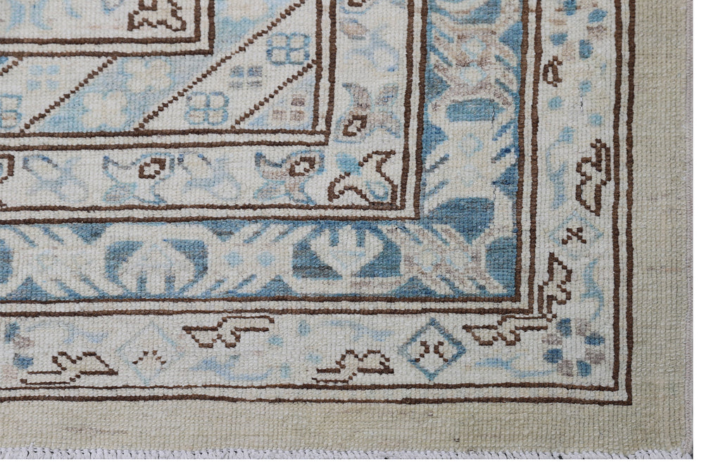 Ariana Hazara 13x17 Extra Large Caucasian Geometric Hand-Knotted Wool Rug