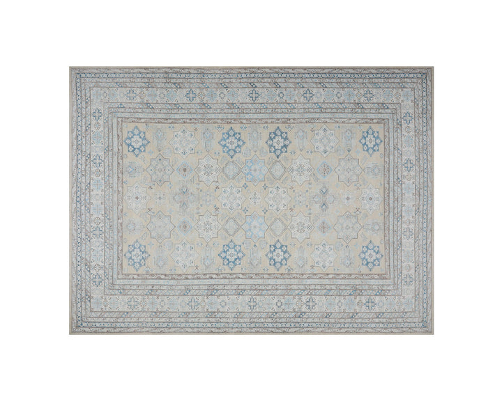 Ariana Hazara 13x17 Extra Large Caucasian Geometric Hand-Knotted Wool Rug