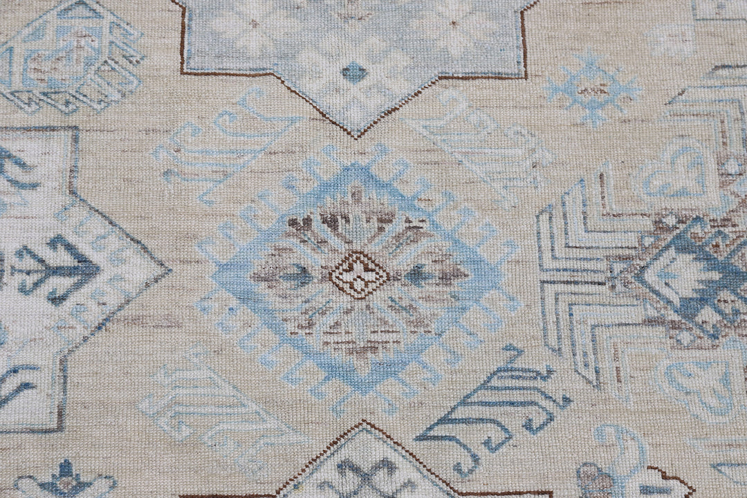 Ariana Hazara 13x17 Extra Large Caucasian Geometric Hand-Knotted Wool Rug