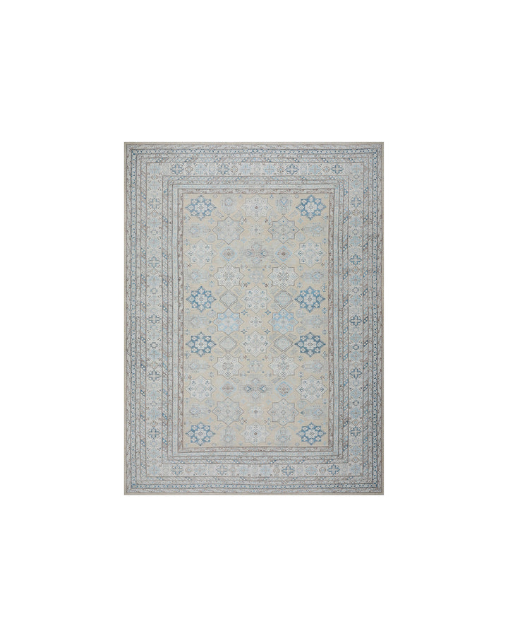 Ariana Hazara 13x17 Extra Large Caucasian Geometric Hand-Knotted Wool Rug
