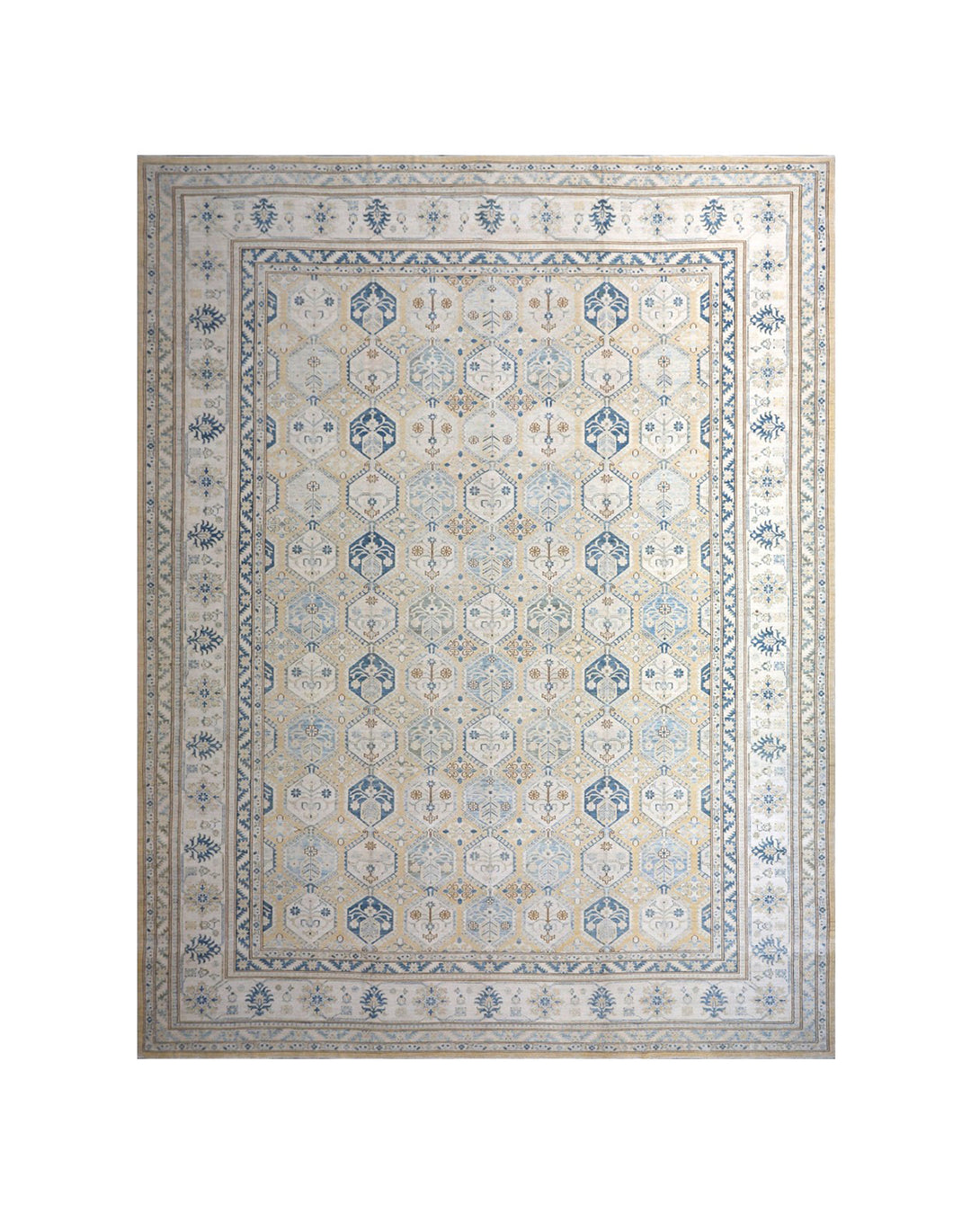 13'x17' Ariana Rugs Hand-Knotted Caucasian Geometric Design