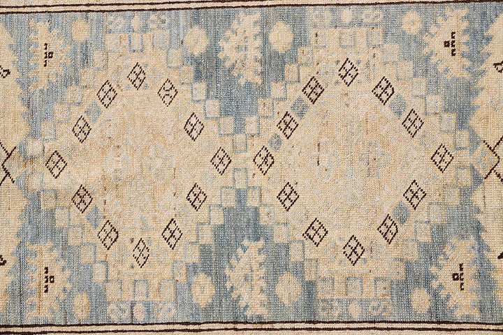 Ariana Hazara Collection: Hand-Knotted Small Wool Accent Rug