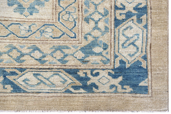Unique Large Hand-Knotted Ariana Heriz Design Hazara Wool Rug