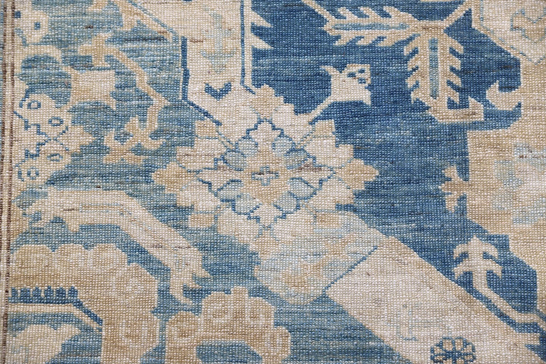 Unique Large Hand-Knotted Ariana Heriz Design Hazara Wool Rug