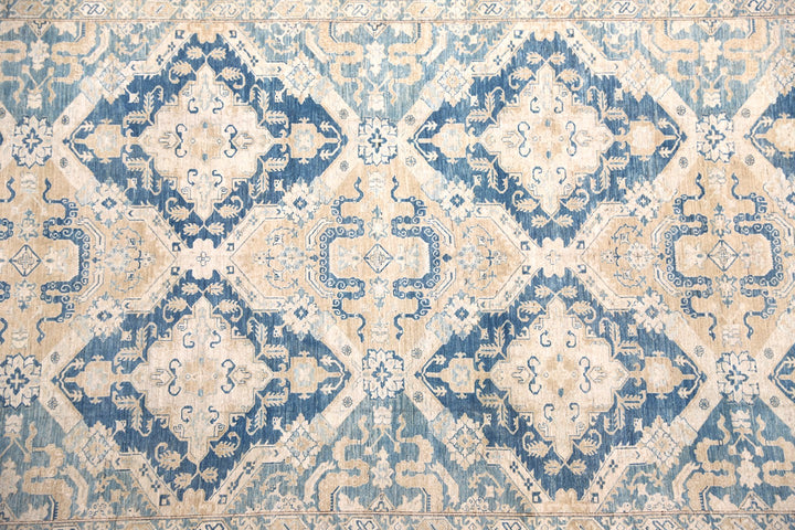 Unique Large Hand-Knotted Ariana Heriz Design Hazara Wool Rug