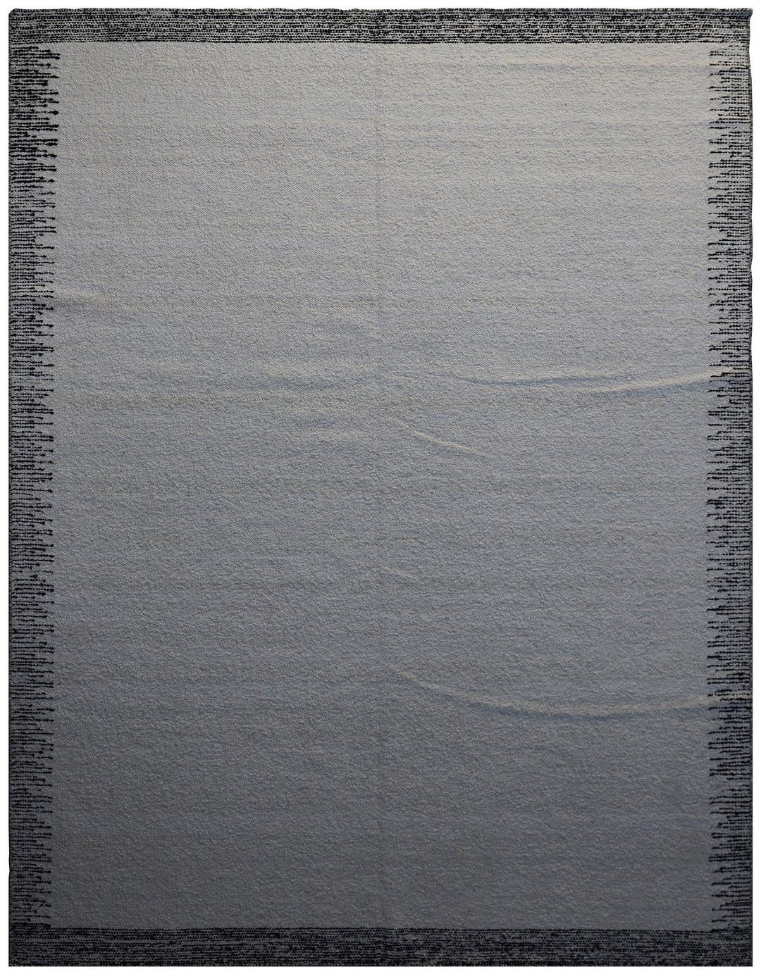 Oversized Black and White Hand-Woven Ariana Modern Rug
