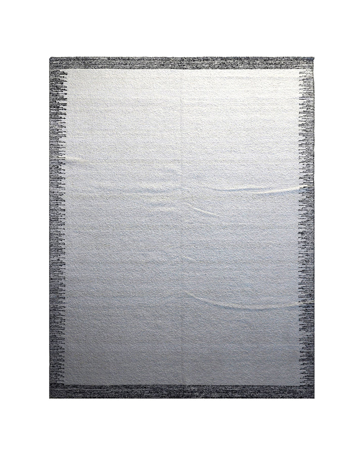 Oversized Black and White Hand-Woven Ariana Modern Rug