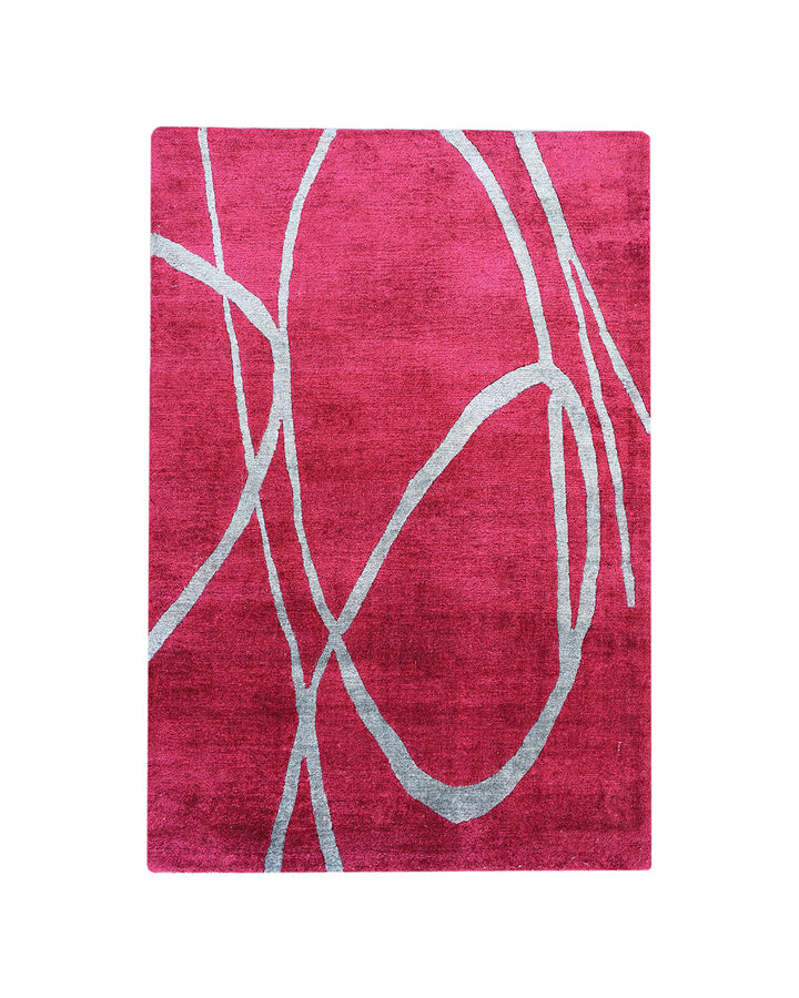 Ariana Modern Custom Silk Hand-Knotted Rug 2' x 3'