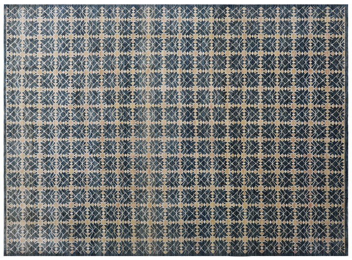 9x12 Geometric Ariana Modern Hand-Knotted Afghan Rug