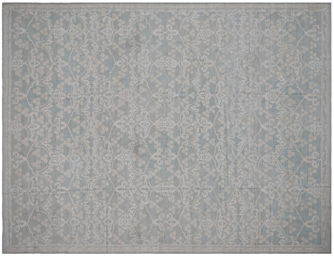 Fine Hand-Knotted Ariana Ottoman Design Rug - 8'7" x 12'