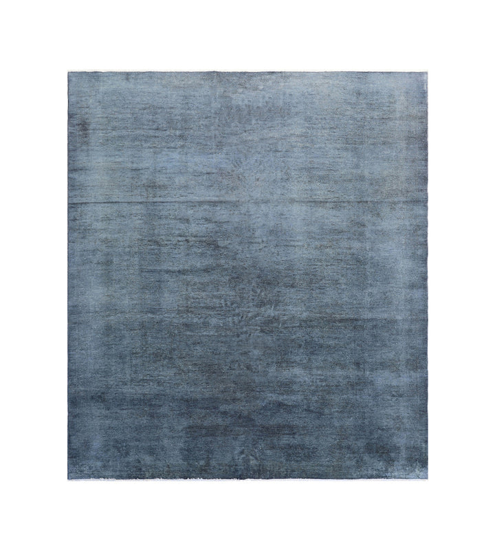 9x11 Ariana Grey and Blue Overdye Afghan Rug
