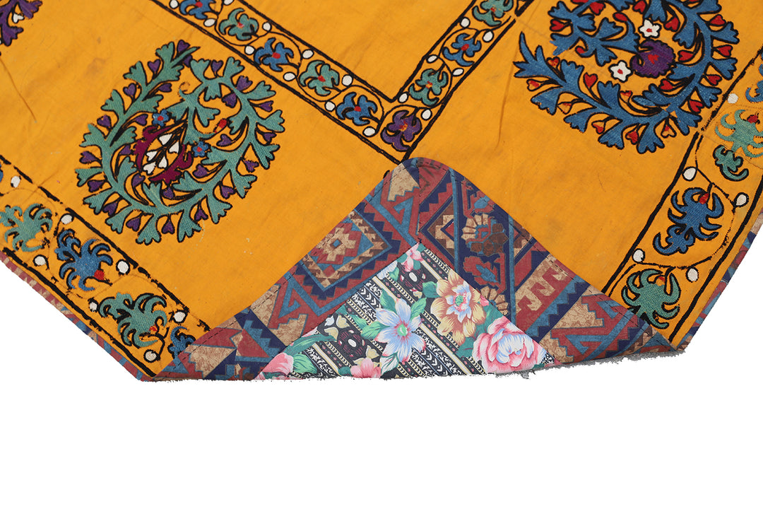 Ariana Rugs 6x8 Antique 19th-Century Samarkand Suzani Silk Embroidery
