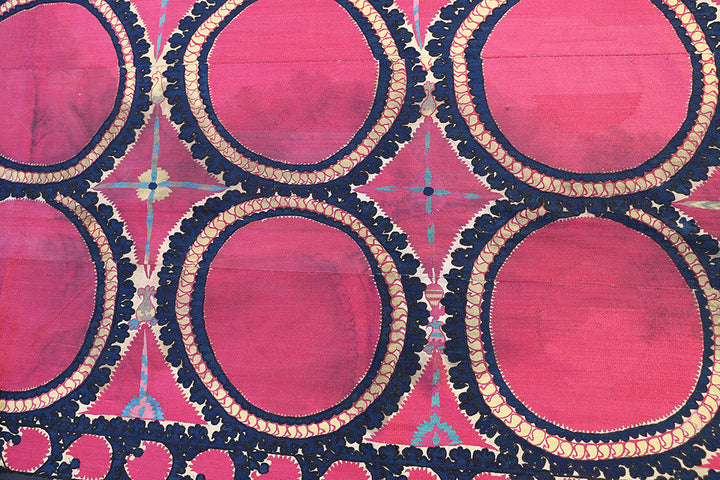 Ariana Rugs 6x9 Tashkent Oi Paliak Suzani Hand-Embroidered Silk Wool Textile