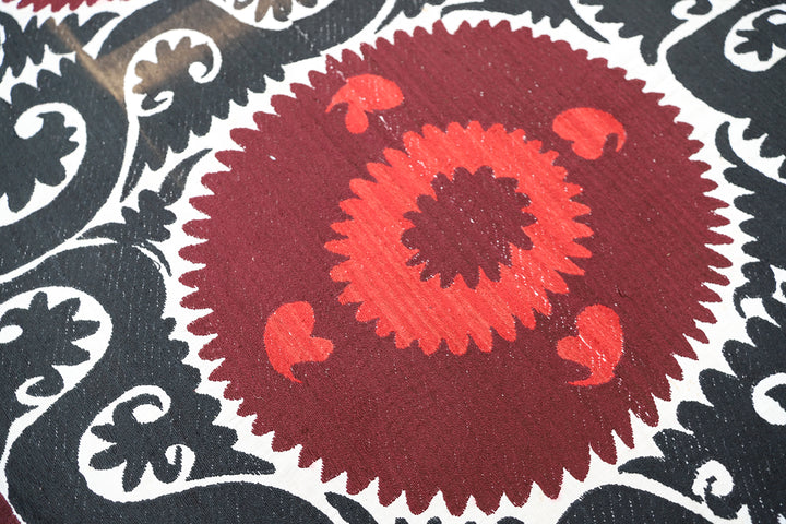 Ariana Rugs 8x11 Large Vintage Uzbek Hand-Embroidered Dowry Suzani Textile