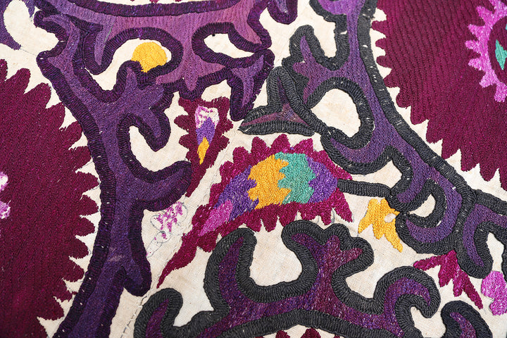 Ariana Rugs 8x15 Antique Khojent Tajik Suzani Hand-Embroidered Textile
