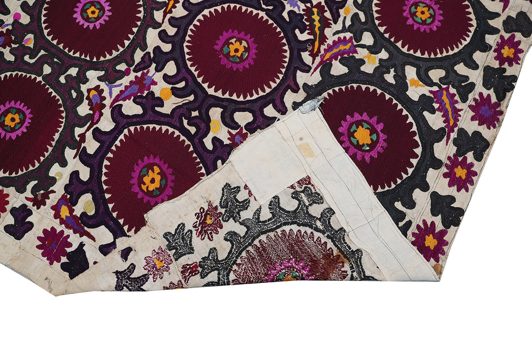 Ariana Rugs 8x15 Antique Khojent Tajik Suzani Hand-Embroidered Textile