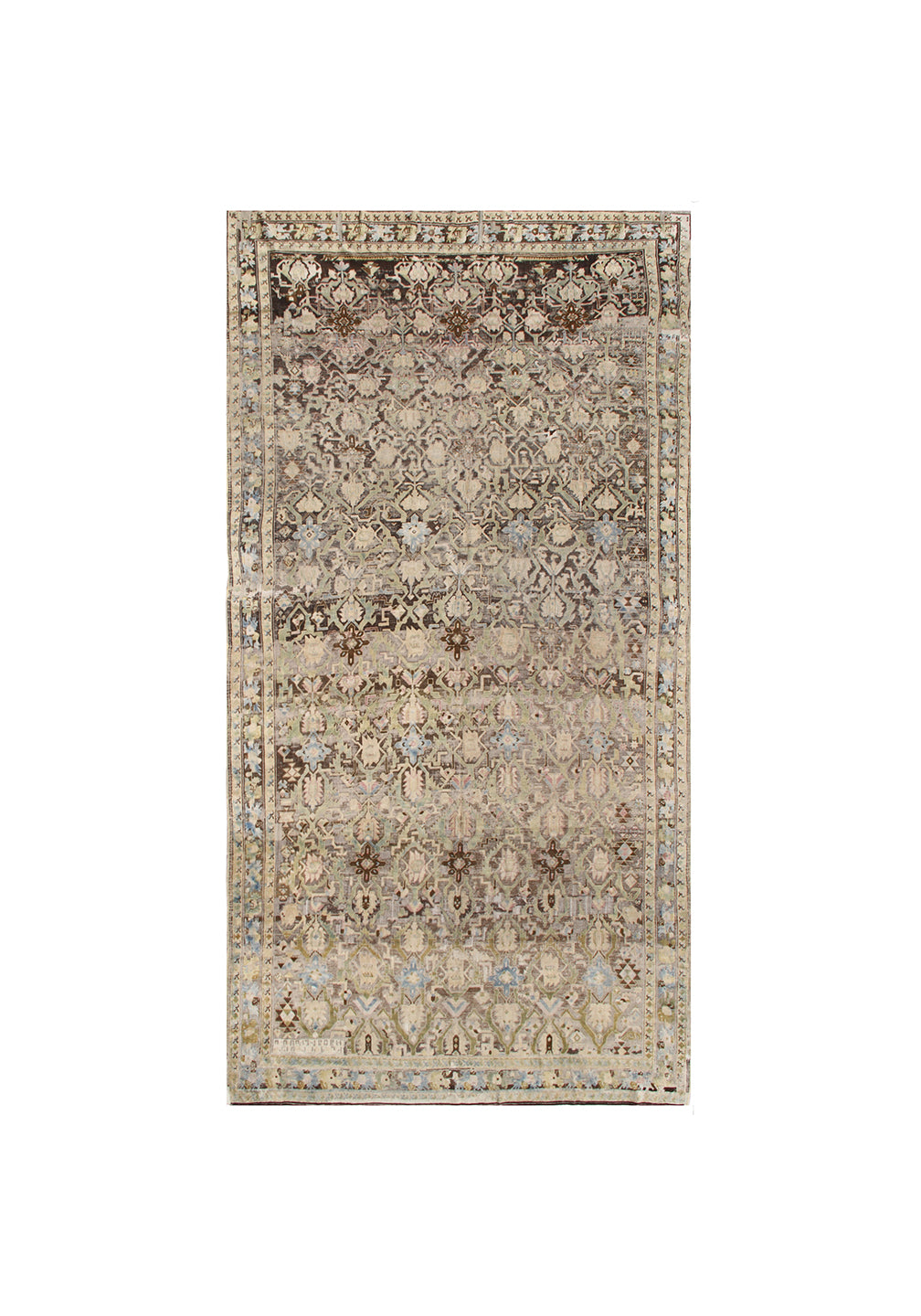 Ariana Rugs Antique Caucasian Karabagh 7x15 Wide Gallery Runner Carpet