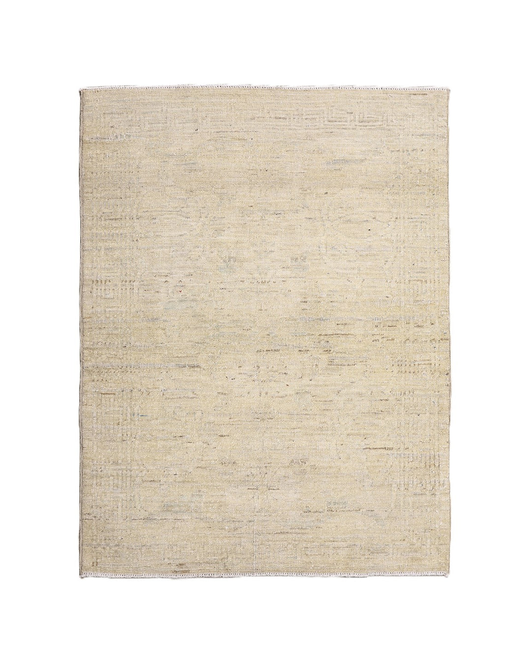 Ariana Rugs 2x3 hand-knotted luxury Afghan rug in soft pale washed-out Persian floral design, crafted by Hazara women weavers with organic wool