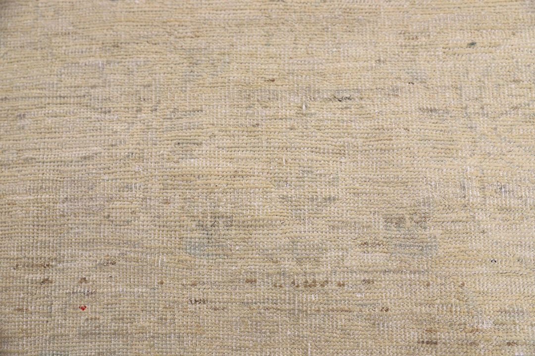 Ariana Rugs 2x3 hand-knotted luxury Afghan rug in soft pale washed-out Persian floral design, crafted by Hazara women weavers with organic wool