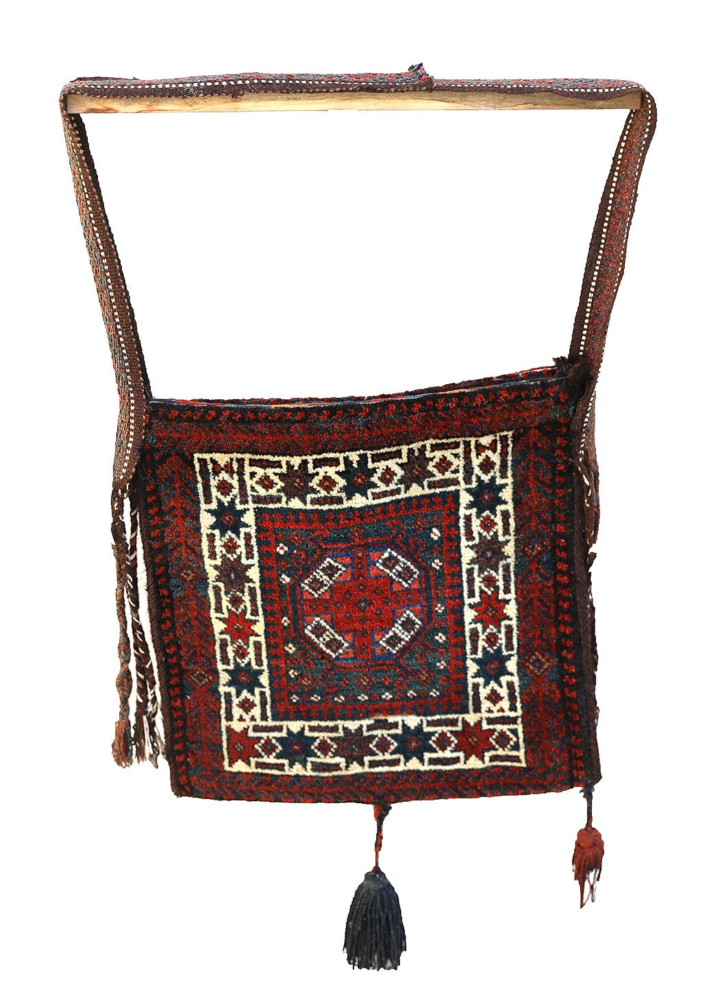 Ariana Rugs Exclusive: Unique 1960s Vintage Afghan Handbag Rug