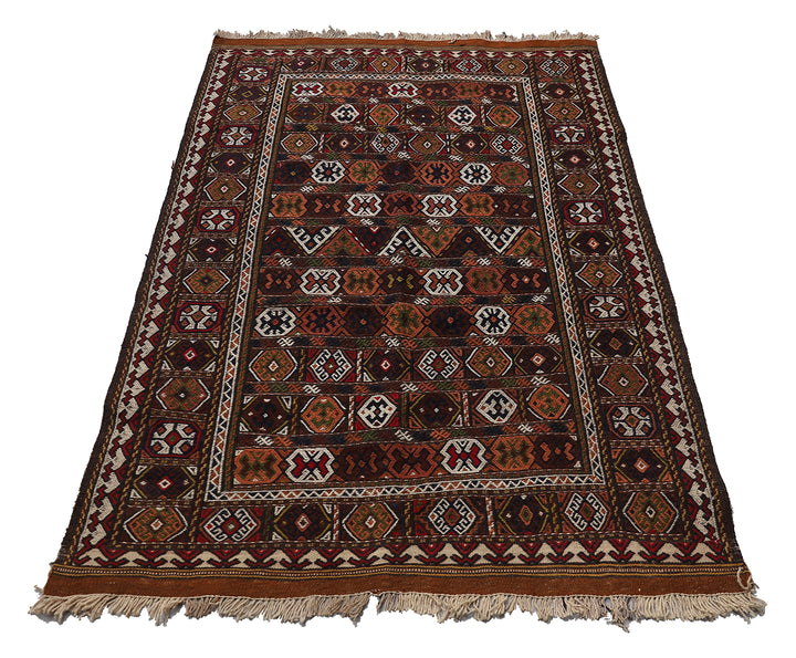 Ariana Rugs Exclusive: Vintage Kurdish Soumak Weave Kilim