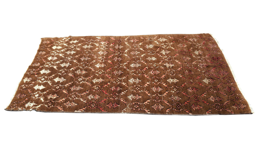 Ariana Rugs – Vintage Turkish Tribal Floral Rug (4x7)