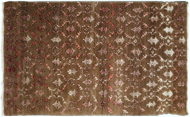 Ariana Rugs – Vintage Turkish Tribal Floral Rug (4x7)