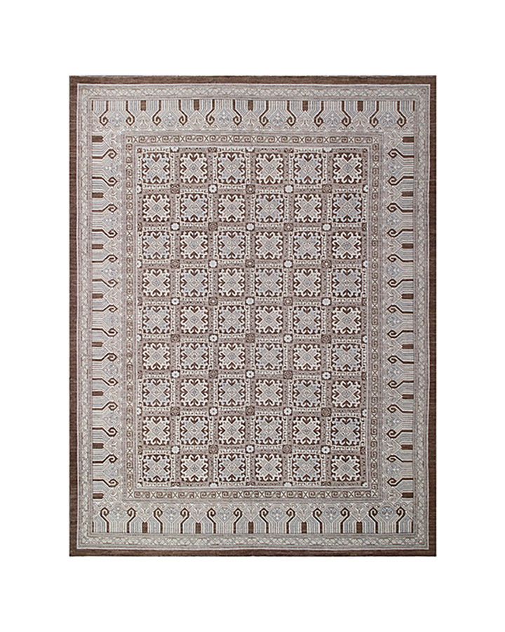 9x12 Traditional Samarkand Khotan Hand-Knotted Wool Rug | Ariana Rugs