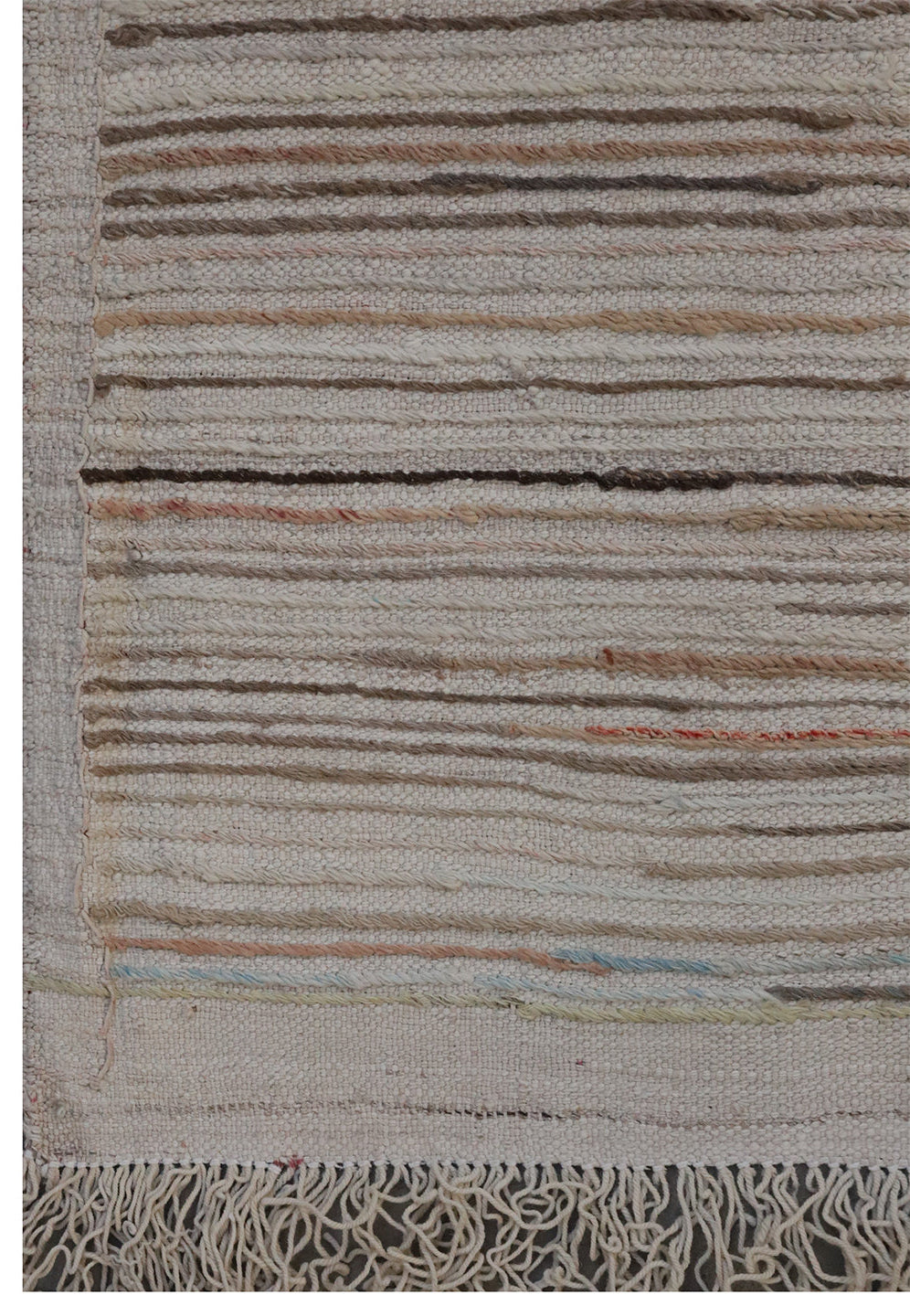 8'x10' Ariana Striped Earth Tone Kilim Rug