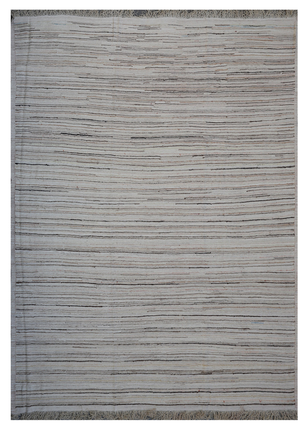 8'x10' Ariana Striped Earth Tone Kilim Rug