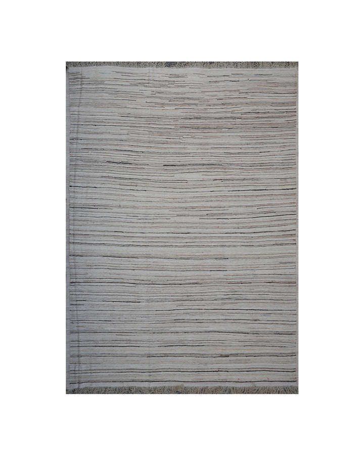 8'x10' Ariana Striped Earth Tone Kilim Rug