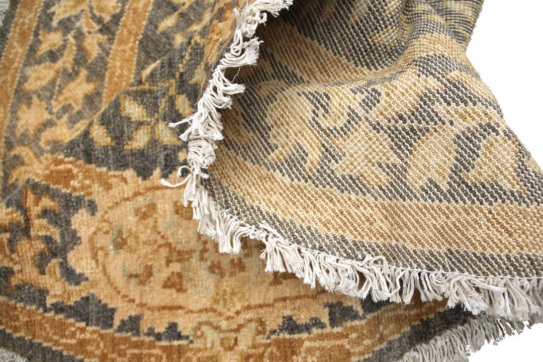Ariana Traditional Transitional Collection 5x5 Round Tree of Life Wool Rug
