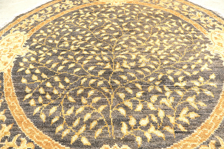 Ariana Traditional Transitional Collection 5x5 Round Tree of Life Wool Rug