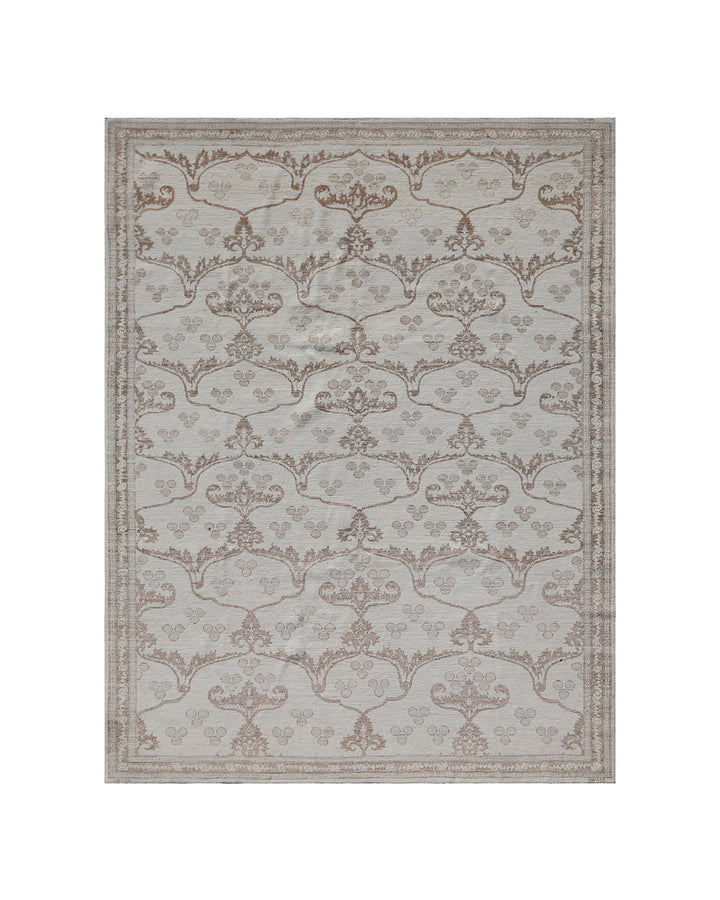 6'9" x 9'10" Ariana Transitional Ottoman Design Floral Hand-Knotted Rug