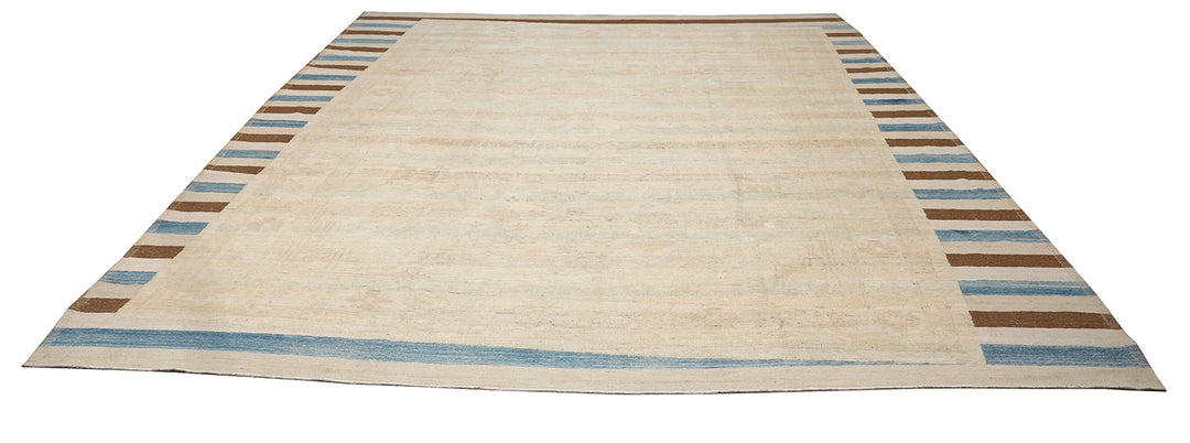 Authentic 10x14 Mixed Hand-Knotted & Kilim Samarkand Rug | Ariana Original