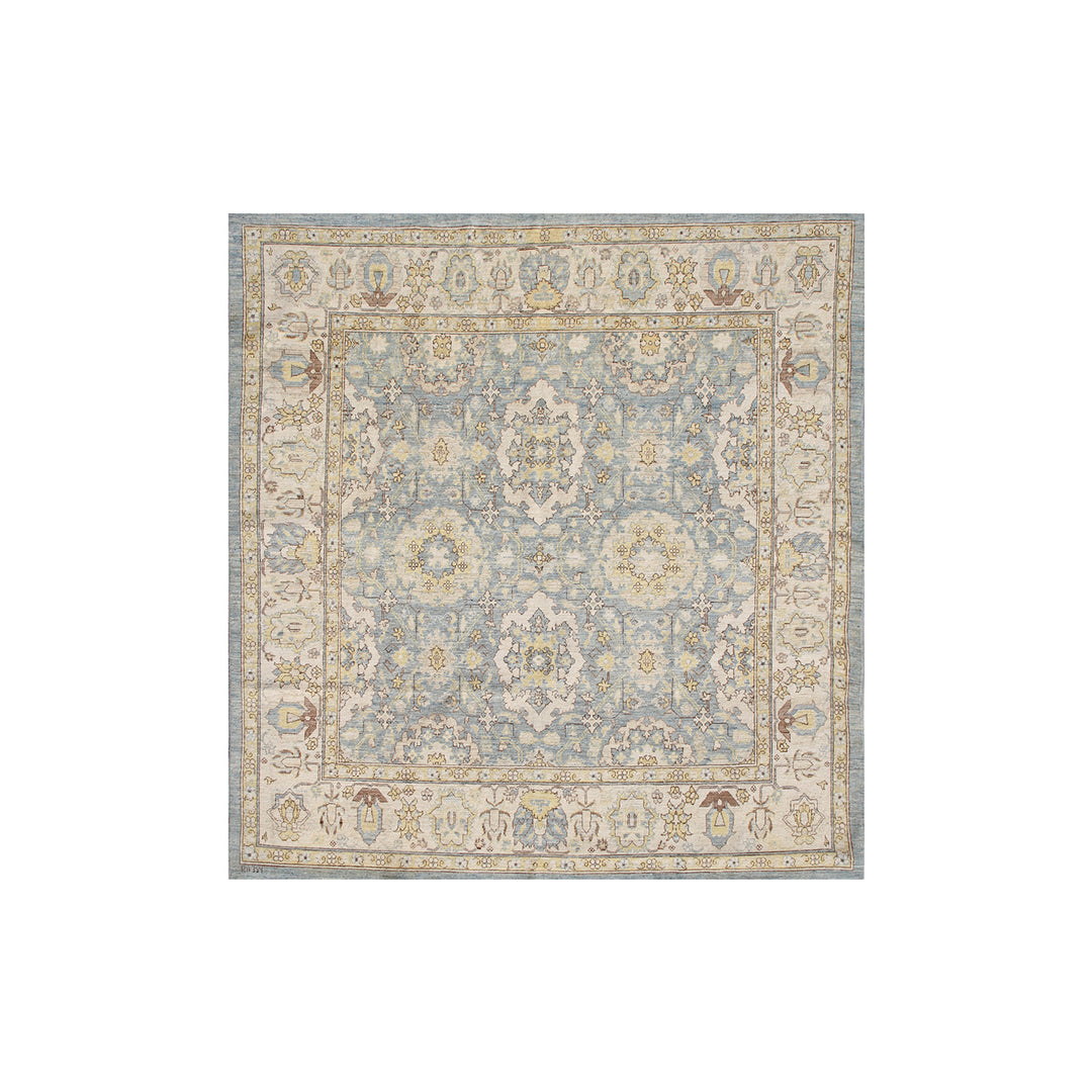 Ariana Rugs 7x7 Square Agra 505 Hand-Knotted Traditional Rug