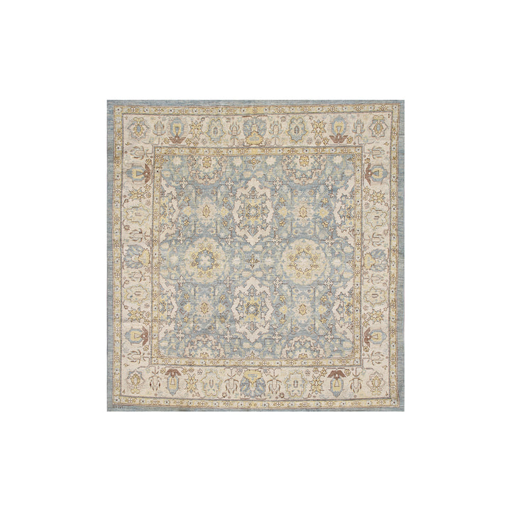 Ariana Rugs 7x7 Square Agra 505 Hand-Knotted Traditional Rug