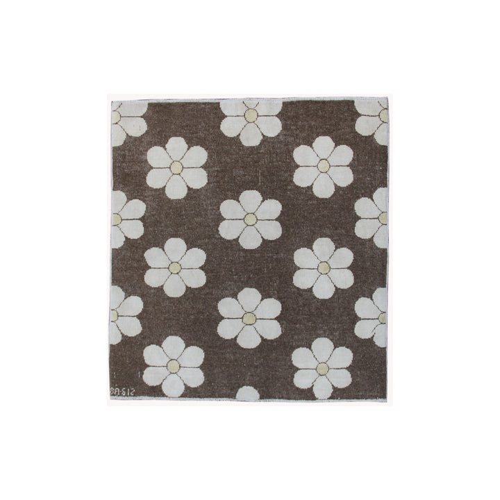 Ariana Rugs 2x2 Small Square Floral Afghan Rug - Fine Weave