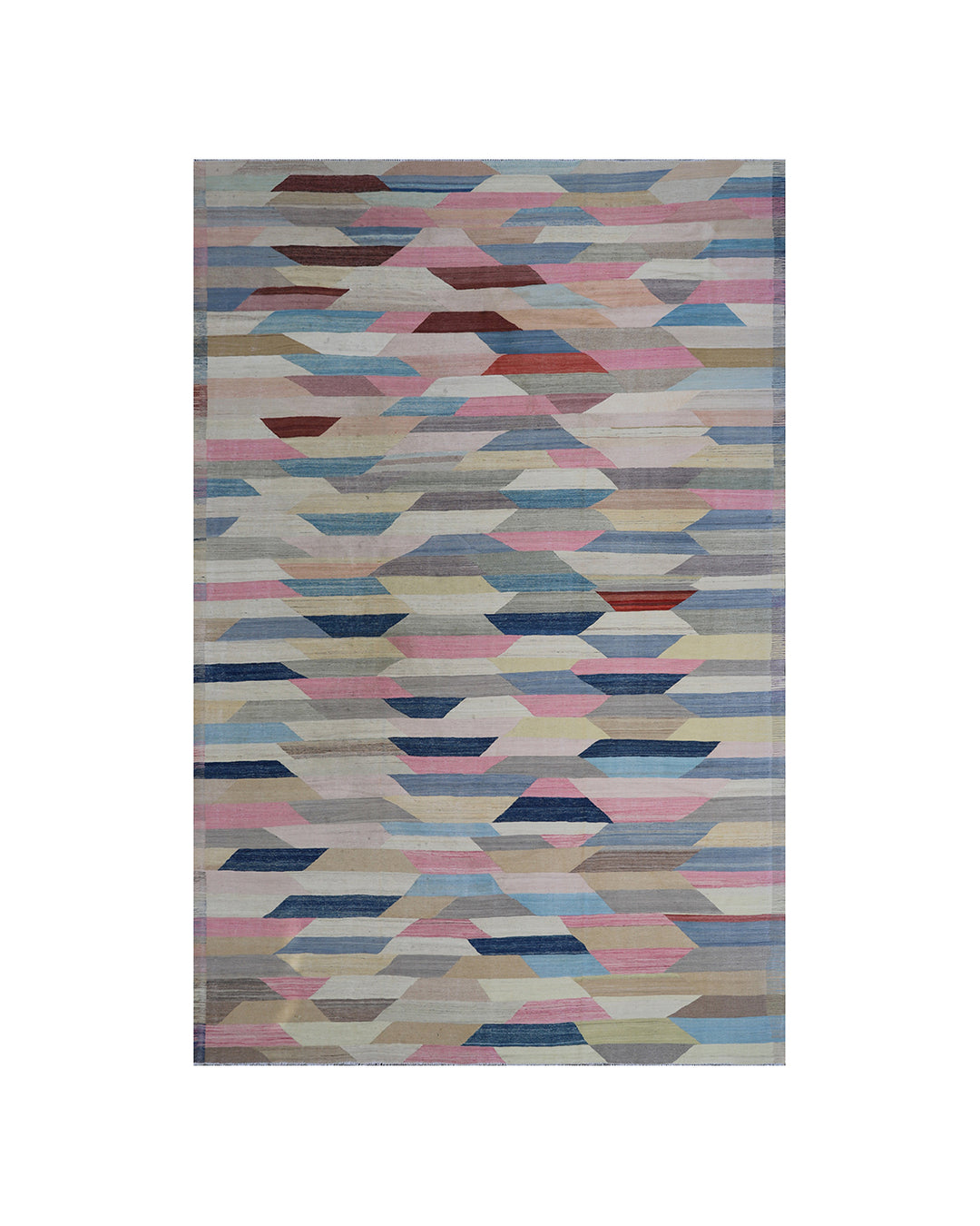10x14 Large Colorful Geometric Ariana Kilim Rug