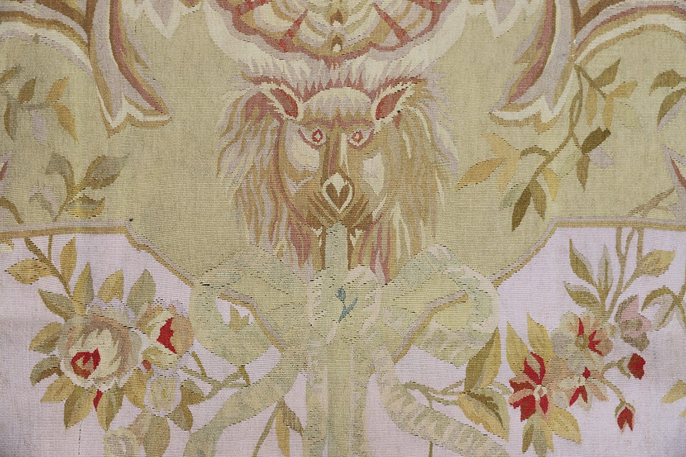 12ft French Style Aubusson Hand-Woven Wall Hanging