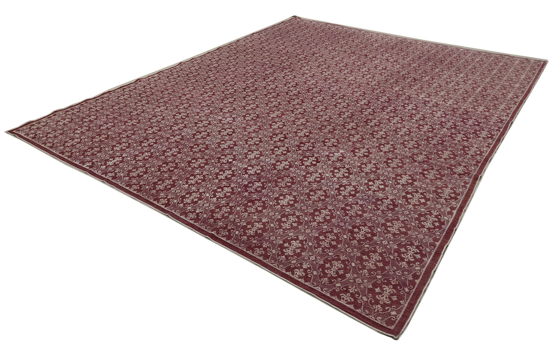 Patterned rug on a white background