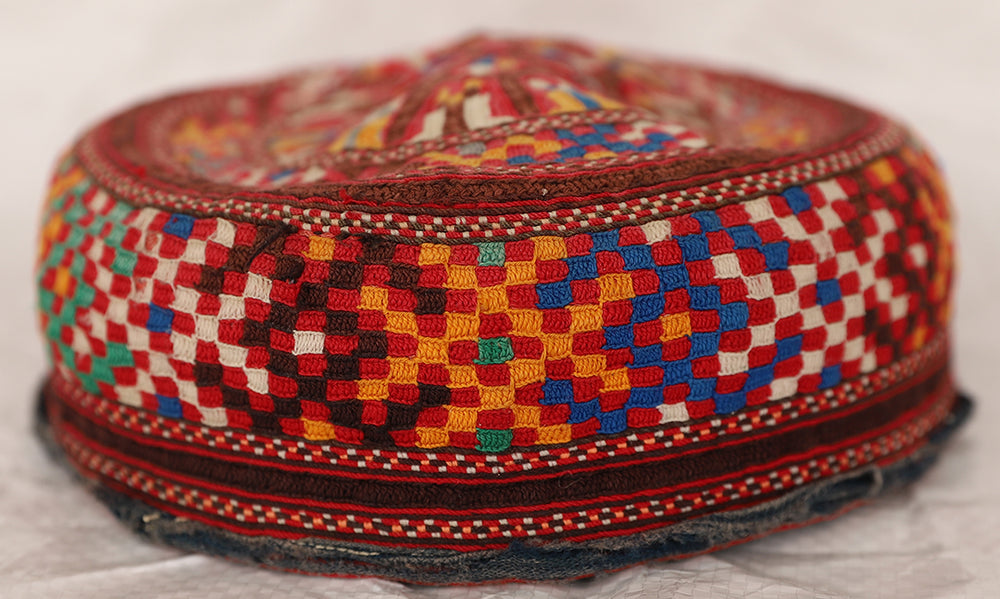 Hat | Afghanistan Turkmen Ersary Tribal Hat | Handcrafted Vintage Heritage