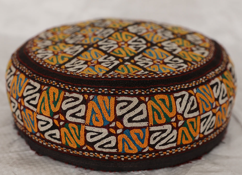 Hat | Afghanistan Turkmen Ersary Tribal Hat | Handcrafted Vintage Heritage