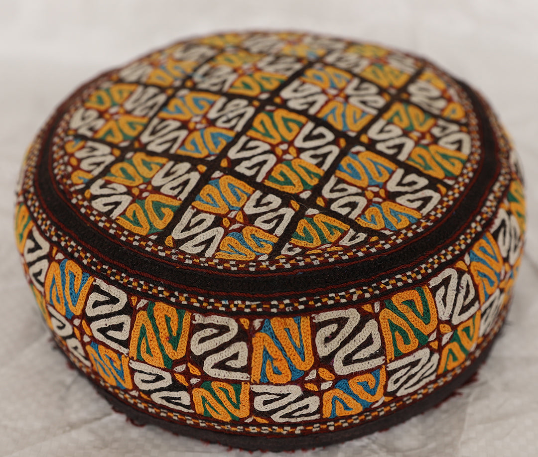 Hat | Afghanistan Turkmen Ersary Tribal Hat | Handcrafted Vintage Heritage