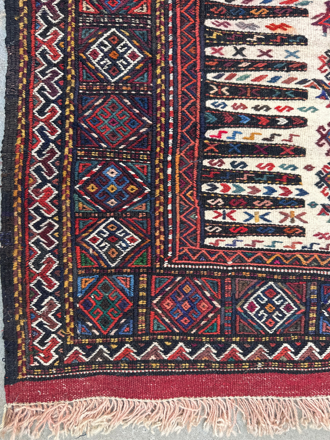 3'x5' East Persian Quchan Baluch Sofreh Kilim